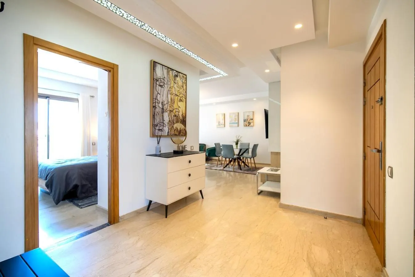 Welcome To Casa Luxe 3 King Beds Near Cfc & Tram Casablanca Apartment
